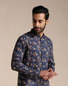 Dazzling Blue Floral Print Kurta image number 0